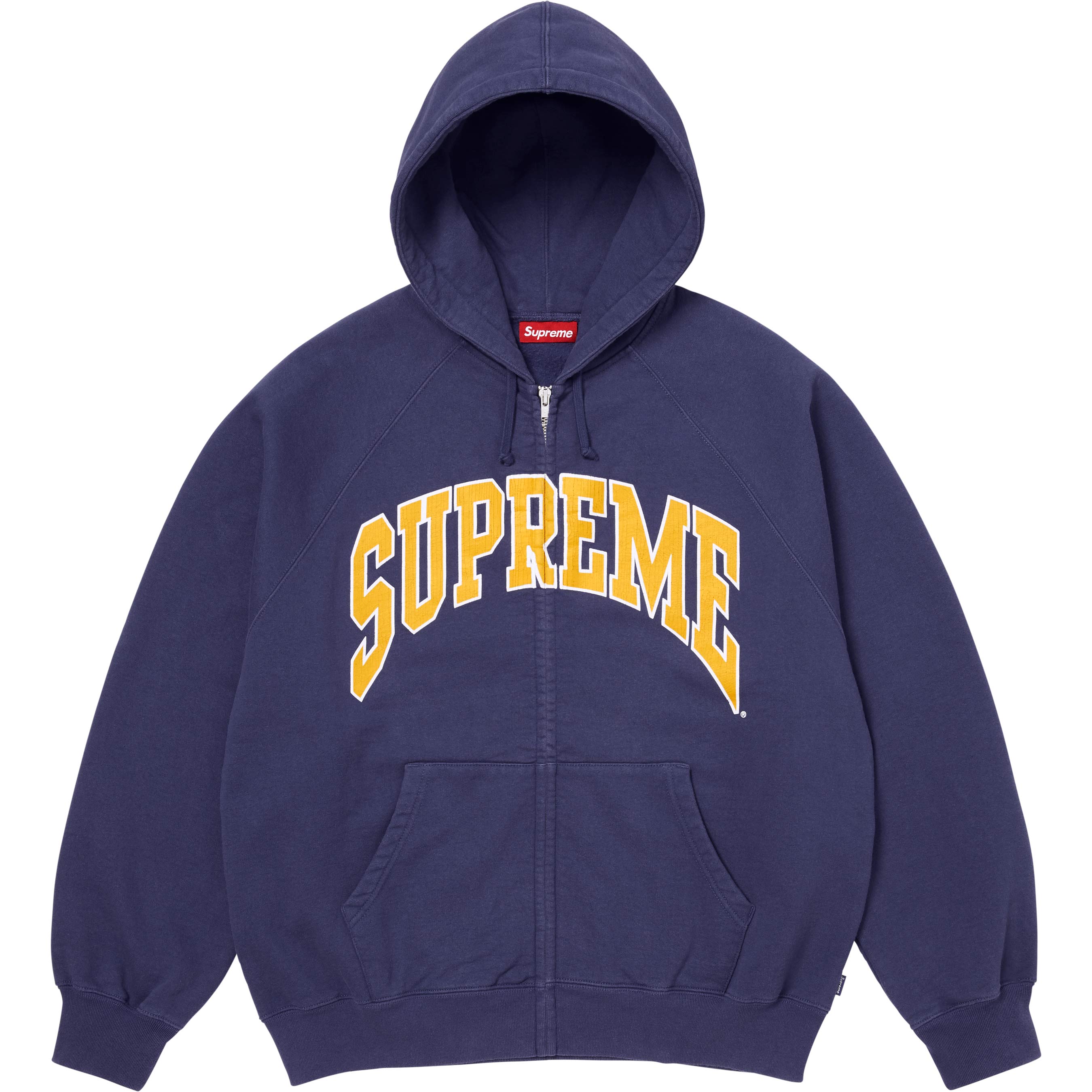 Cracked Raglan Zip Up Hooded Sweatshirt view 7